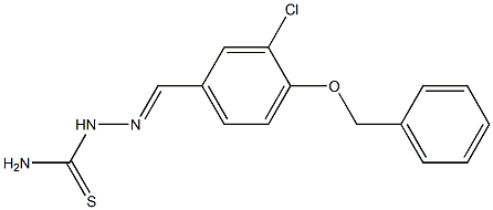 4-(benzyloxy)-3-chlorobenzaldehyde thiosemicarbazone Struktur