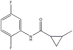 N-(2,5-difluorophenyl)-2-methylcyclopropanecarboxamide Struktur