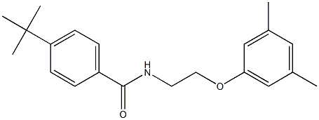 4-tert-butyl-N-[2-(3,5-dimethylphenoxy)ethyl]benzamide Struktur