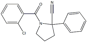 1-(2-chlorobenzoyl)-2-phenyl-2-pyrrolidinecarbonitrile Struktur