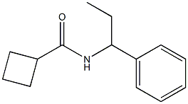 N-(1-phenylpropyl)cyclobutanecarboxamide Struktur