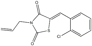 3-allyl-5-(2-chlorobenzylidene)-1,3-thiazolidine-2,4-dione Struktur