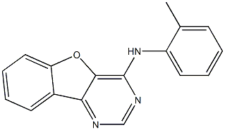 N-[1]benzofuro[3,2-d]pyrimidin-4-yl-N-(2-methylphenyl)amine Struktur