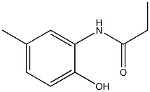 N-(2-hydroxy-5-methylphenyl)propanamide Struktur