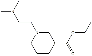 ethyl 1-[2-(dimethylamino)ethyl]-3-piperidinecarboxylate Struktur