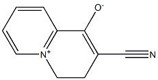 2-cyano-3H,4H-quinolizinium-1-olate Struktur