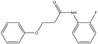 N-(2-fluorophenyl)-3-(phenyloxy)propanamide Struktur