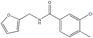 3-chloro-N-(2-furylmethyl)-4-methylbenzamide Struktur