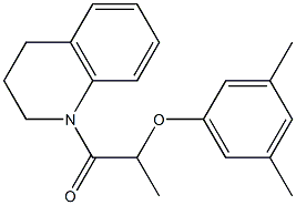 2-(3,4-dihydro-1(2H)-quinolinyl)-1-methyl-2-oxoethyl 3,5-dimethylphenyl ether Struktur