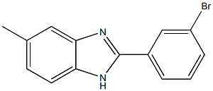 2-(3-bromophenyl)-5-methyl-1H-benzimidazole Struktur