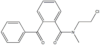 N-Methyl-N-(2-chloroethyl)-2-benzoylbenzamide Struktur