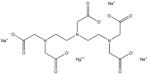 Diethylenetriamine-pentaacetic  acid  Mercury(II)  Trisodium  salt Struktur