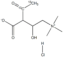 Acetyl-13C2-L-carnitine  HCl Struktur