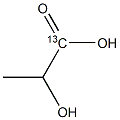 L-Lactic  acid-1-13C  solution Struktur