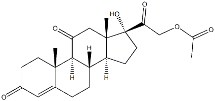 Cortisone Acetate, Powder Struktur