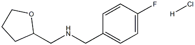 (4-fluorophenyl)-N-(tetrahydro-2-furanylmethyl)methanamine hydrochloride Struktur