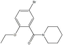 (5-bromo-2-ethoxyphenyl)(1-piperidinyl)methanone Struktur