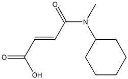 (E)-4-[cyclohexyl(methyl)amino]-4-oxo-2-butenoic acid Struktur