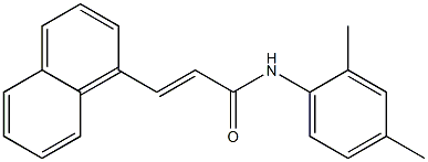 (E)-N-(2,4-dimethylphenyl)-3-(1-naphthyl)-2-propenamide Struktur