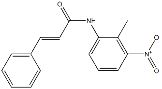 (E)-N-(2-methyl-3-nitrophenyl)-3-phenyl-2-propenamide Struktur