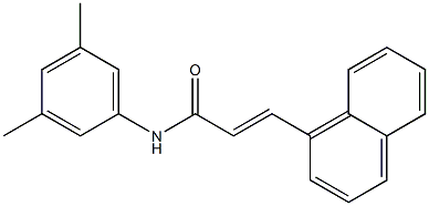 (E)-N-(3,5-dimethylphenyl)-3-(1-naphthyl)-2-propenamide Struktur