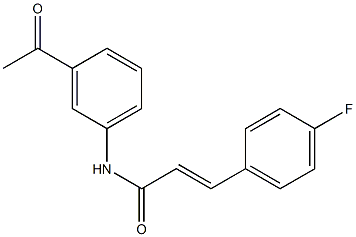 (E)-N-(3-acetylphenyl)-3-(4-fluorophenyl)-2-propenamide Struktur