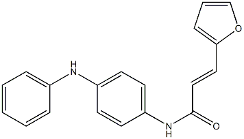 (E)-N-(4-anilinophenyl)-3-(2-furyl)-2-propenamide Struktur