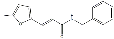 (E)-N-benzyl-3-(5-methyl-2-furyl)-2-propenamide Struktur