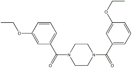 [4-(3-ethoxybenzoyl)-1-piperazinyl](3-ethoxyphenyl)methanone Struktur