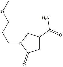 1-(3-methoxypropyl)-5-oxo-3-pyrrolidinecarboxamide Struktur