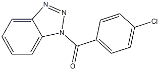 1H-1,2,3-benzotriazol-1-yl(4-chlorophenyl)methanone Struktur