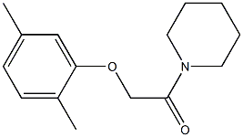 2-(2,5-dimethylphenoxy)-1-(1-piperidinyl)-1-ethanone Struktur