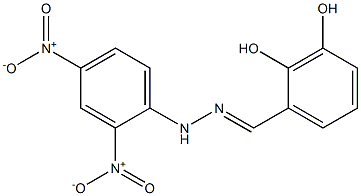 2,3-dihydroxybenzaldehyde N-(2,4-dinitrophenyl)hydrazone Struktur