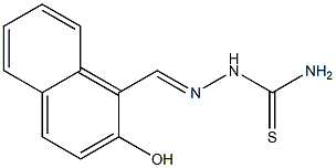 2-[(E)-(2-hydroxy-1-naphthyl)methylidene]-1-hydrazinecarbothioamide Struktur