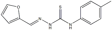 2-[(E)-2-furylmethylidene]-N-(4-methylphenyl)-1-hydrazinecarbothioamide Struktur