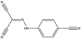 2-[2-(4-cyanophenyl)hydrazono]malononitrile Struktur