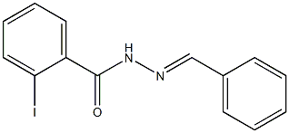 2-iodo-N'-[(E)-phenylmethylidene]benzohydrazide Struktur