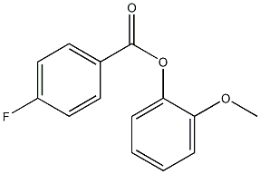 2-methoxyphenyl 4-fluorobenzoate Struktur