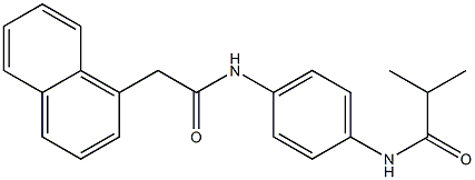 2-methyl-N-(4-{[2-(1-naphthyl)acetyl]amino}phenyl)propanamide Struktur