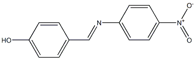 4-{[(4-nitrophenyl)imino]methyl}phenol Struktur