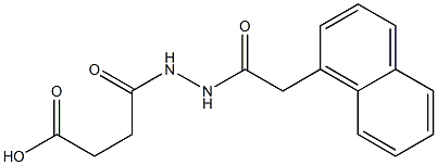 4-{2-[2-(1-naphthyl)acetyl]hydrazino}-4-oxobutanoic acid Struktur