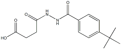 4-{2-[4-(tert-butyl)benzoyl]hydrazino}-4-oxobutanoic acid Struktur