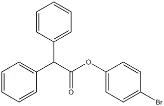 4-bromophenyl 2,2-diphenylacetate Struktur