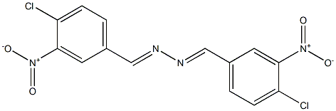 4-chloro-3-nitrobenzaldehyde N-[(E)-(4-chloro-3-nitrophenyl)methylidene]hydrazone Struktur