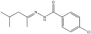 4-chloro-N'-[(E)-1,3-dimethylbutylidene]benzohydrazide Struktur