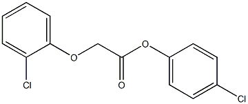 4-chlorophenyl 2-(2-chlorophenoxy)acetate Struktur