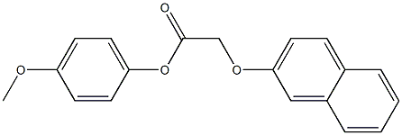 4-methoxyphenyl 2-(2-naphthyloxy)acetate Struktur