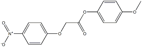 4-methoxyphenyl 2-(4-nitrophenoxy)acetate Struktur