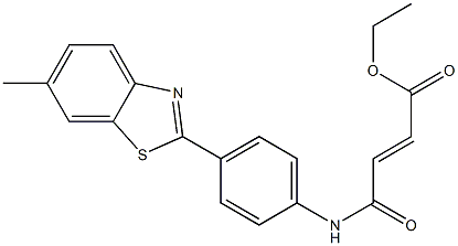 ethyl (E)-4-[4-(6-methyl-1,3-benzothiazol-2-yl)anilino]-4-oxo-2-butenoate Struktur