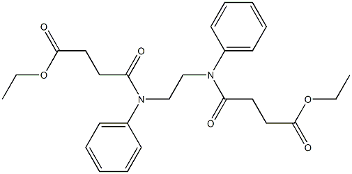 ethyl 4-({2-[(4-ethoxy-4-oxobutanoyl)anilino]ethyl}anilino)-4-oxobutanoate Struktur